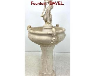Lot 1164 3 Part AUSTIN SCULPTURE 1992 Figural Fountain. DAVEL.