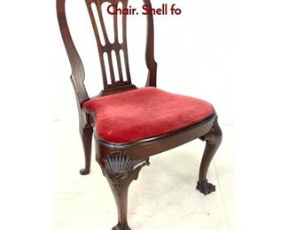 Lot 1218 Antique 19th Century Ball and Claw Side Chair. Shell fo