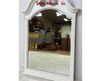 Lot 1232 Contemporary white Finish Chippendale Style Mirror. In