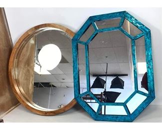 Lot 1251 2 Contemporary Wall Mirrors.