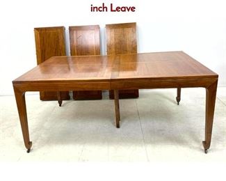 Lot 1255 Baker Asian Style Dining Table with Three 18 inch Leave