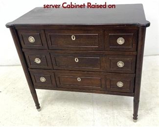 Lot 1259 MILLING ROAD by BAKER 3 Drawer server Cabinet Raised on