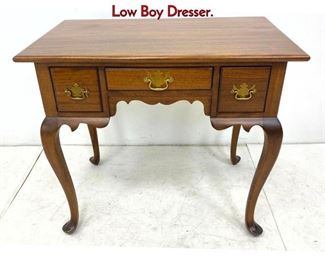 Lot 1273 MADDOX Solid Mahogany Queen Anne Low Boy Dresser.