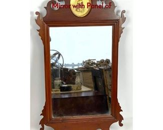 Lot 1286 Antique Mahogany Chippendale style Mirror with Panel of