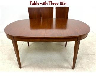 Lot 1288 HENKEL HARRIS Cherry Oval Dining Table with Three 12in 