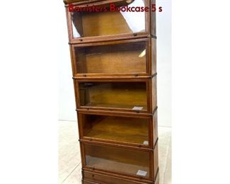 Lot 1320 Antique GLOBE WERNICKE Stacking Barristers Bookcase 5 s