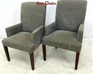 Lot 1324 Pair CRATE and BARREL Upholstered Arm Chairs.