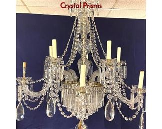 Lot 1341 Impressive Large Crystal Chandelier With Crystal Prisms
