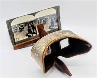 Antique Vintage Underwood Sun Sculpture 3D Stereo Viewer Stereoscope circa 1901