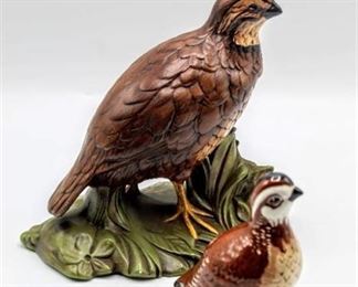 Vintage Hand Painted Ceramic Fowl (3) - only 2 made it on time to the photo shoot!