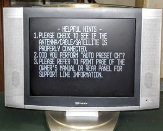 26" Emerson LCD TV TV Model # EWL20S5  C