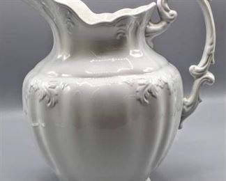 Beautiful Royal Ironstone China Pitcher 11" Tall