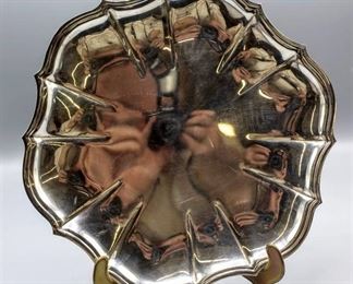 Chippendale International Silver Company Scalloped Serving Tray 6321