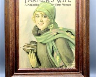 Framed Art of The Farmers Wife Magazine