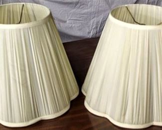 Vintage Pleated Lamp Shades X2