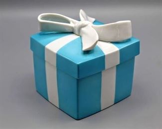 Tiffany & Co. Blue Bow Box Large Size Jewelry Trinket Box