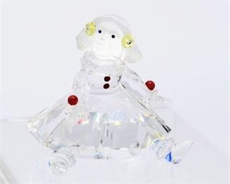 Swarovski Crystal Little Girl Sitting