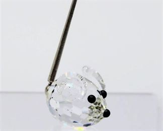 Swarovski Crystal Mouse Figurine with Spring Tail - Retired
