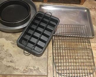 Item #7:  Assorted baking pans (brownie/cookie/cake) $15