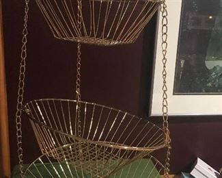 Item #29:  Three-tier hanging baskets.  $12