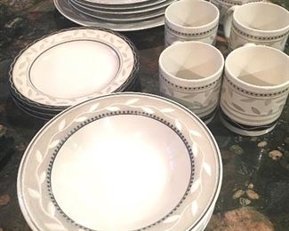 Item 30:  Set of 4 Sakura "port of call" place settings (but only 3 sandwich plates):  $25
