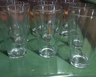 Item #51:  Lot of 11 beer glasses: $10