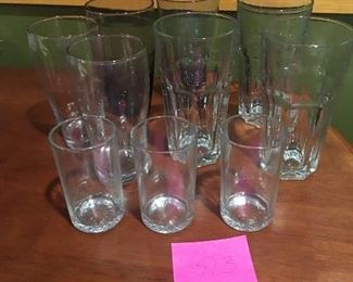 Item #513:  Assorted glasses (includes 2 juice) $6