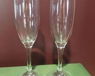 Item #54:  Pair of champagne flutes $5