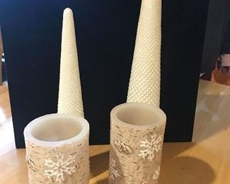 Item #523:  Set of 4 battery operated candles: $12