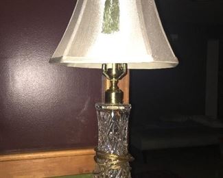 Item #547:  Crystal table lamp (26" H): 35