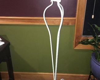 Item #74:  Floor iron plant stand (49" tall): $20