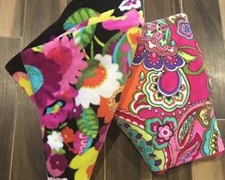 Item #90:  Set of two Vera Bradley fleece throws: $15