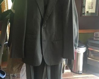 Item #114:  Young men's two-piece suit (pants are 32x30/jacket is 36S): $20
