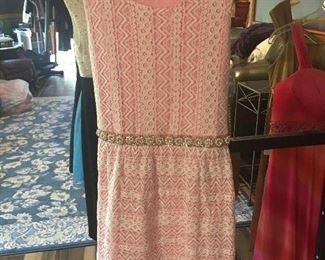 Item #136:  Girl's pink/rhinestone special occasion dress. Size XL: $15