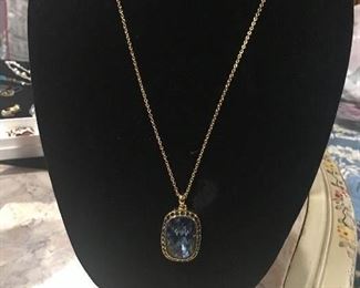 Item #558:  Touchstone 36" Swarovski necklace (18"): $35