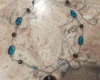 Item #562:  T.S. Sophia beaded necklace (16"): $10