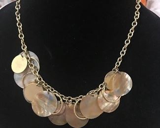 Itme #563:  Coldwater Creek disc necklace (18"): $12