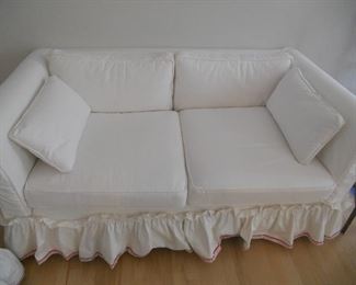 SLIPCOVERED LOVE SEAT