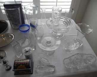 GLASSWARE AND CRYSTAL TO  INCLUDE WATERFORD, ROYAL DOULTON AND BACCARAT