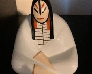 Villeroy & Boch ceramic Native American figure. $65.