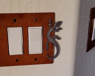 Metal switch plates. $8 each.