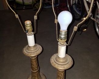 Metal lamps. $45.