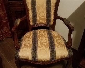 Fabric parlor chair. $95.