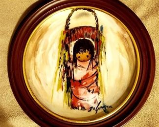 Degrazia collector plate with frame  $45.  