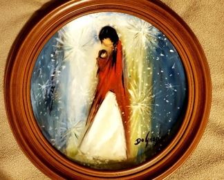 Degrazia collector plate with frame.  $65. 