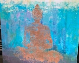 Large Buddha on canvas from ZGallerie.  $75.
