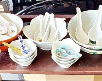 Asian plates and cups. $55.