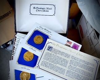 Presidential coins from Washington to Regan. $300.
