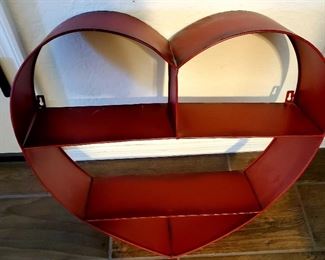 Rustic heart shaped shelf. $30.