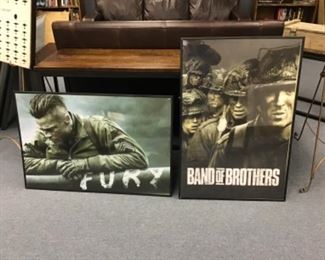 movie posters framed 25.00 ea